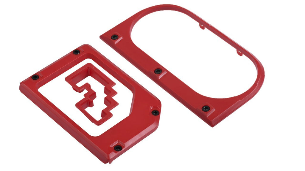 Cup Holder/Shifter/Shift Gate Trim Rings (2014-2021 Tundra) - RED