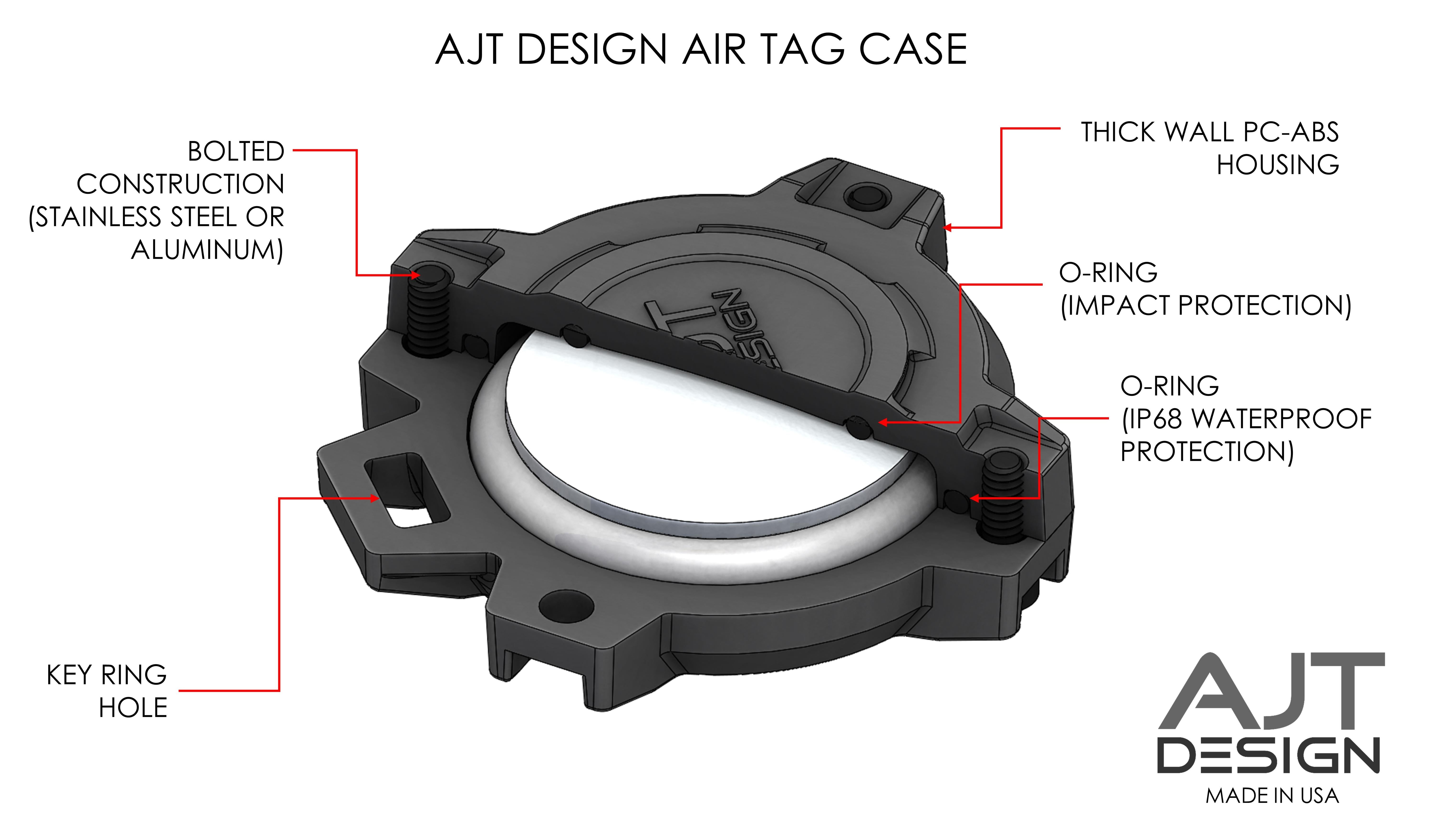AirTag Case IF024- LUNAR ROCK