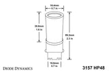 Diode Dynamics 3157 LED Bulb HP48 LED - Cool - White (Pair)