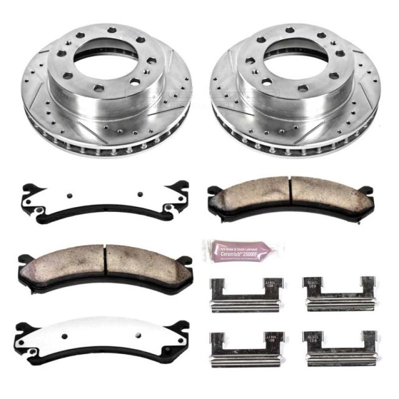 Power Stop 00-05 Cadillac DeVille Front Z36 Truck & Tow Brake Kit