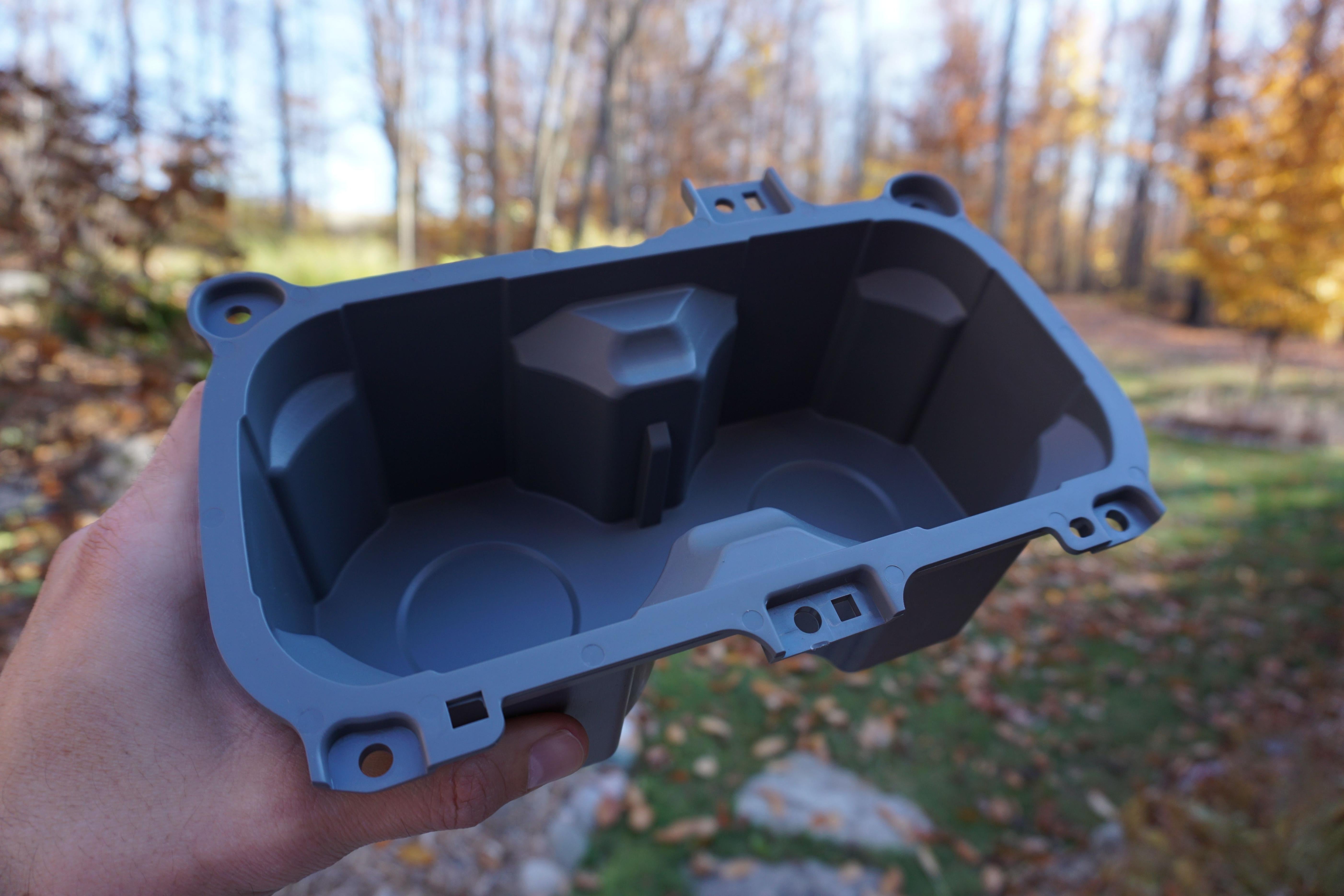 Oversize Cup Holder with Tray (2016-2023 Tacoma) - CEMENT