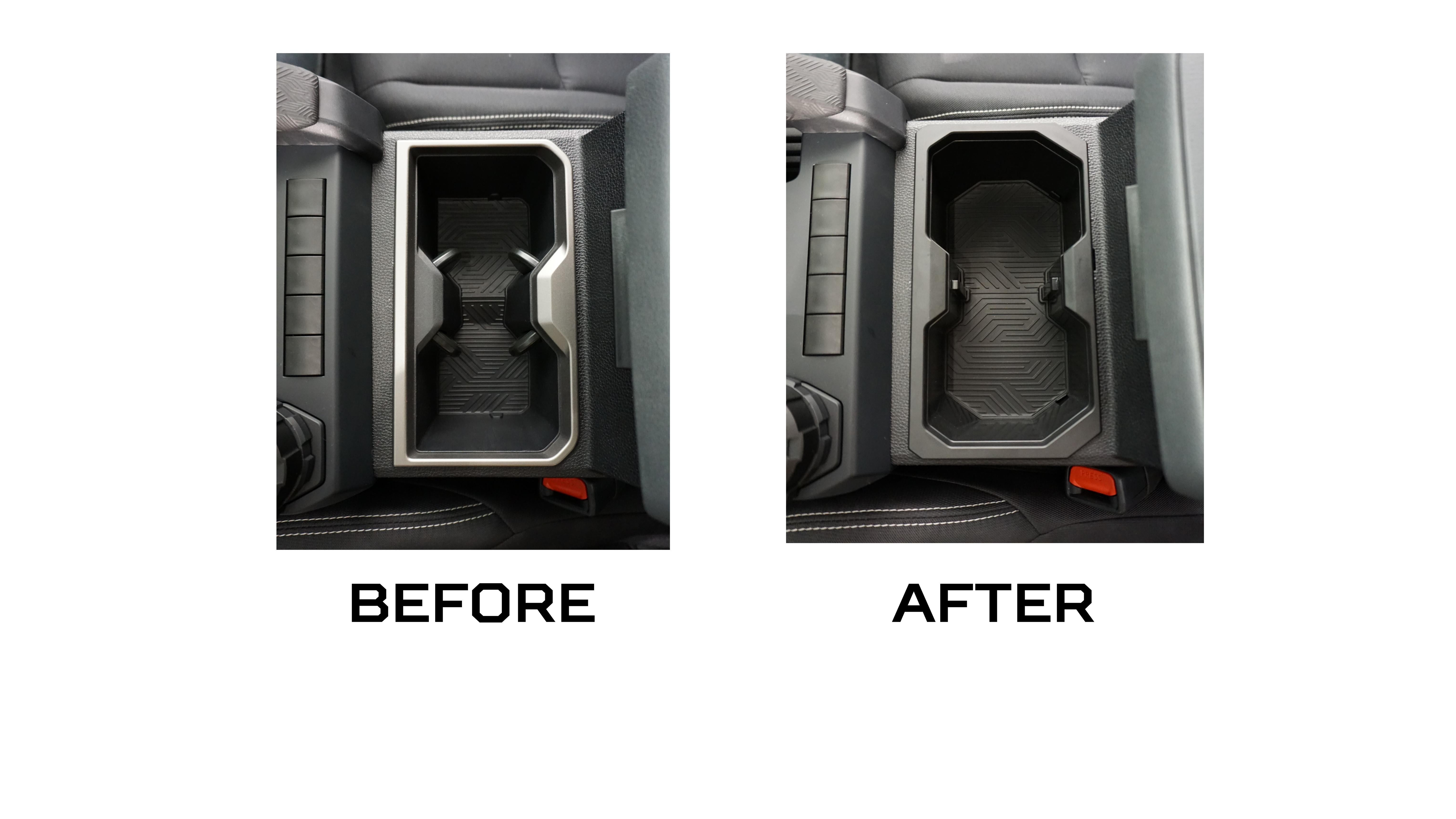 Oversize Cup Holder (2024+ Tacoma) - LUNAR ROCK/BLACK