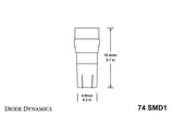 Diode Dynamics 74 SMD1 LED - Red (Pair)