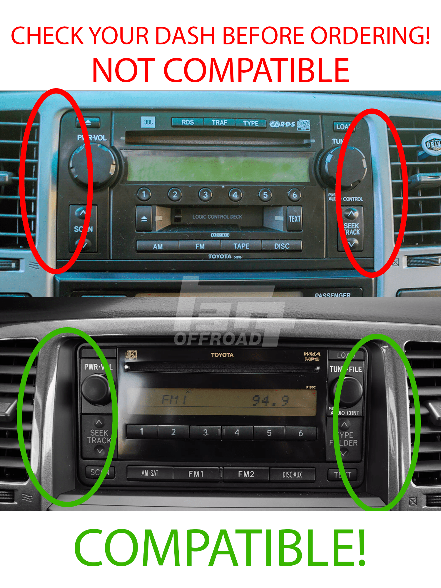 4th Gen 4Runner (03 - 09) Center Console Modular Accessory Dash Mount (MAM)