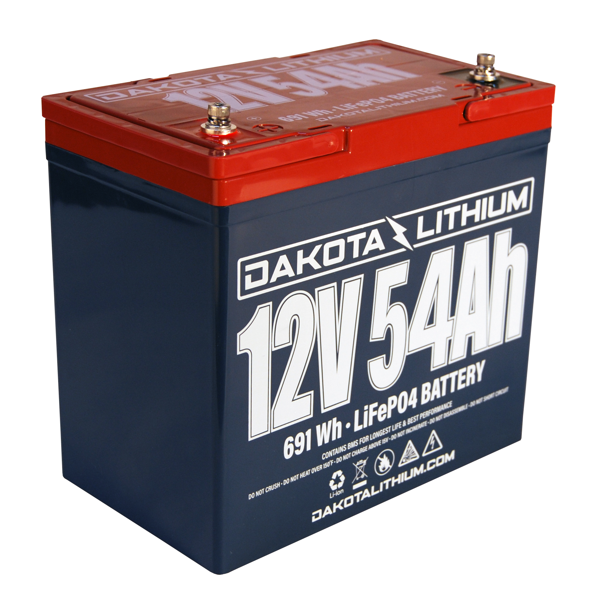 Dakota Lithium 12V 54Ah Deep Cycle LiFePo4 Battery