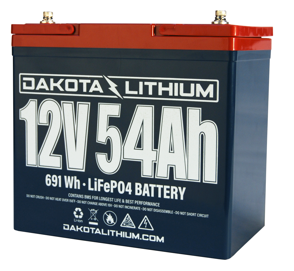 Dakota Lithium 12V 54Ah Deep Cycle LiFePo4 Battery – Juniper Overland