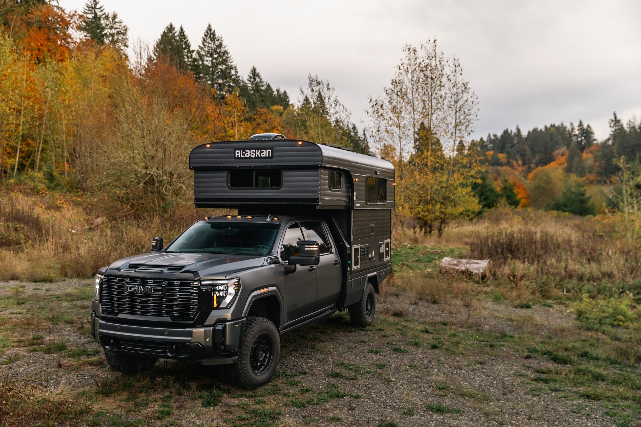 Alaskan Flatbed Truck Camper