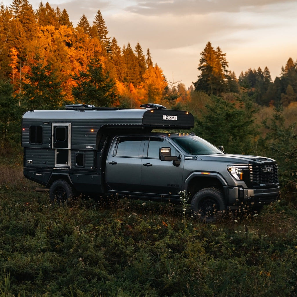 Alaskan Flatbed Truck Camper