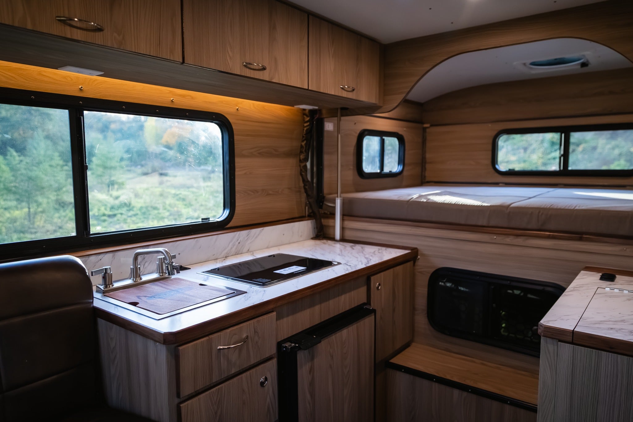 Alaskan Flatbed Truck Camper