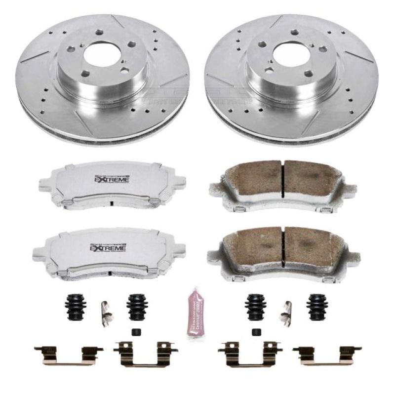 Power Stop 98-02 Subaru Forester Front Z26 Street Warrior Brake Kit