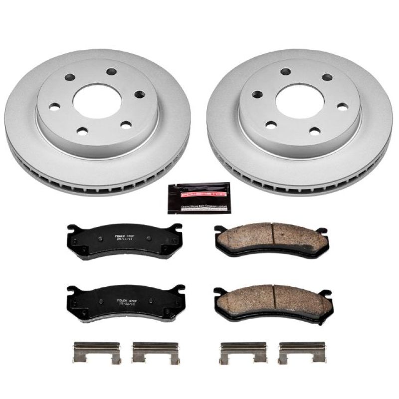 Power Stop 02-06 Cadillac Escalade Front Z17 Evolution Geomet Coated Brake Kit
