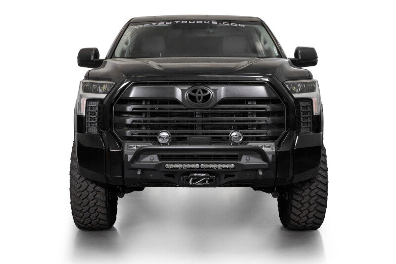 Addictive Desert Designs 2022+ Toyota Tundra Stealth Center Mount Front Bumper w/ Top Hoop