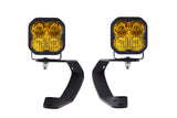 Diode Dynamics 10-21 Toyota 4Runner SS3 LED Ditch Light Kit - Sport Yellow Combo