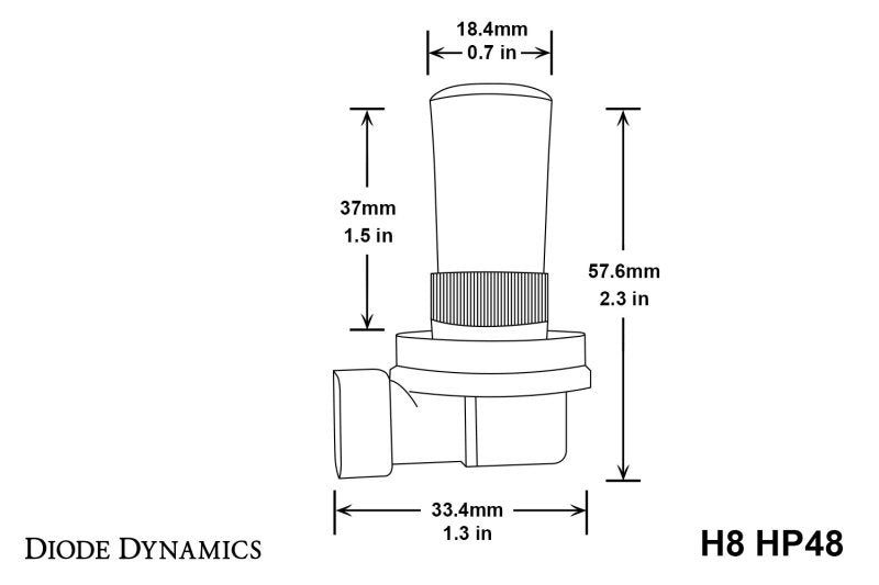 Diode Dynamics H8 HP48 LED - Cool - White (Pair)