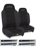 PRP 03-06 Jeep Wrangler TJ Enduro High Back Reclining Suspension Seats Kit - Black (Pair)
