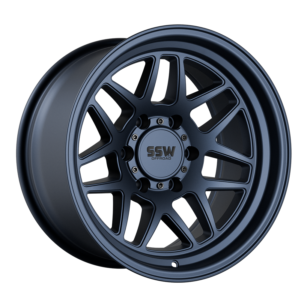 Sierra / Matte Blue / 17x9.0 -25