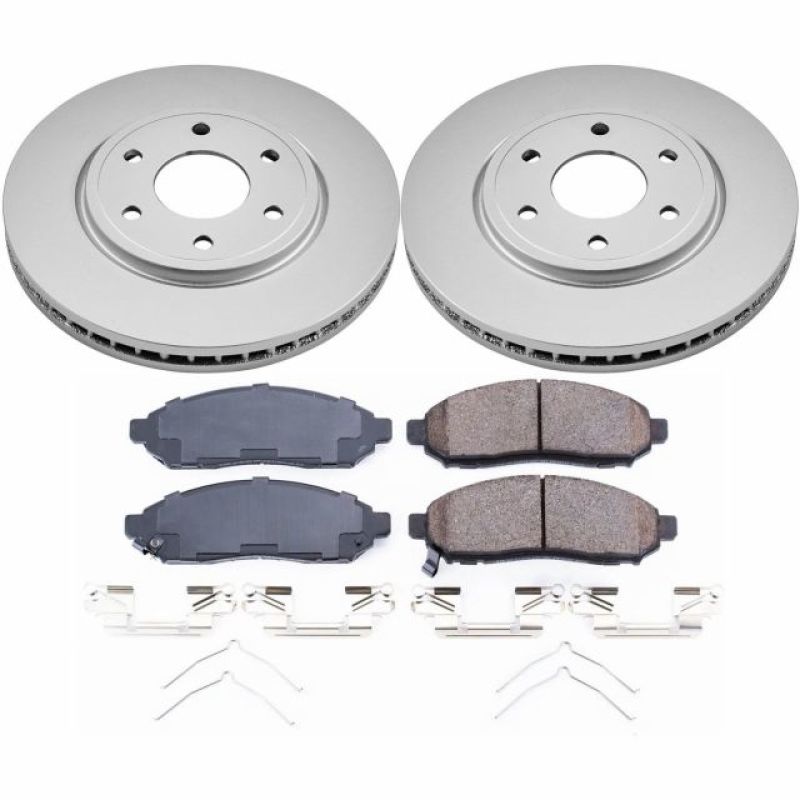 Power Stop 2019 Nissan Frontier Front Z17 Evolution Geomet Coated Brake Kit