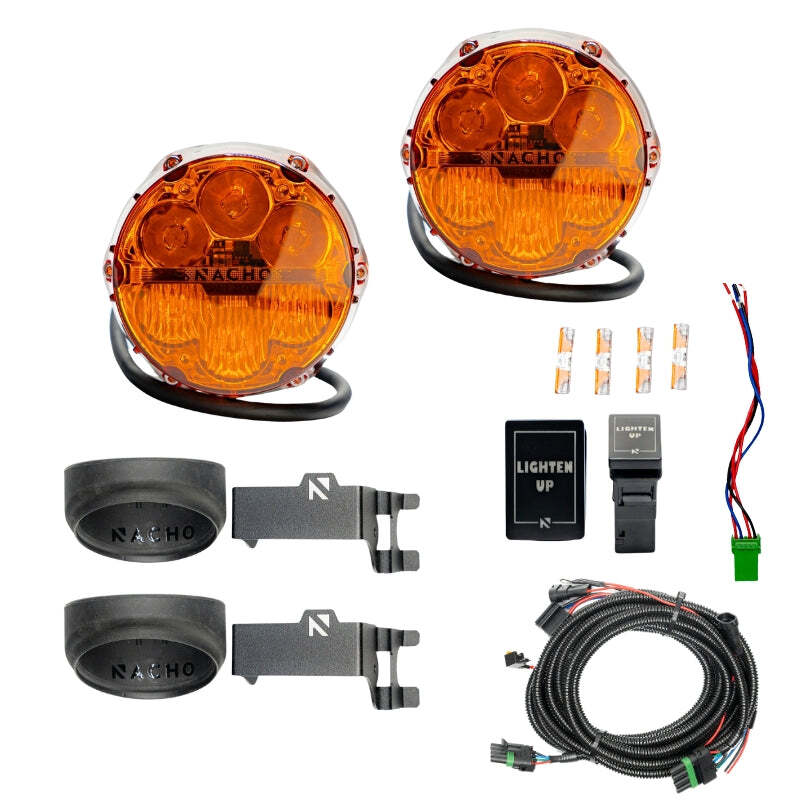 Nacho Lighting Toyota SAE Only Plug N Play Fog Light Kit - Amber
