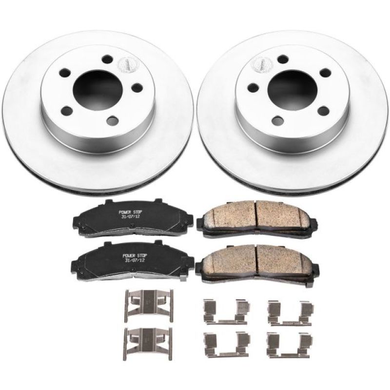 Power Stop 95-01 Ford Explorer Front Z17 Evolution Geomet Coated Brake Kit