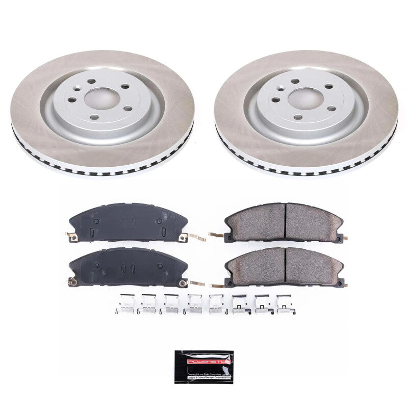 Power Stop 13-19 Lincoln MKT Front Semi-Coated Rotor Kit