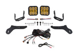 Diode Dynamics 17-20 Ford Raptor SS5 Bumper LED Pod Light Kit - Yellow Pro Combo