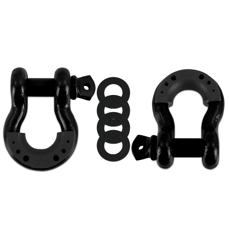 Borne Off-Road Borne D-Ring Shackle Set Black