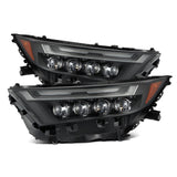 AlphaRex 19-23 Toyota RAV4 NOVA LED Projector Headlights Black