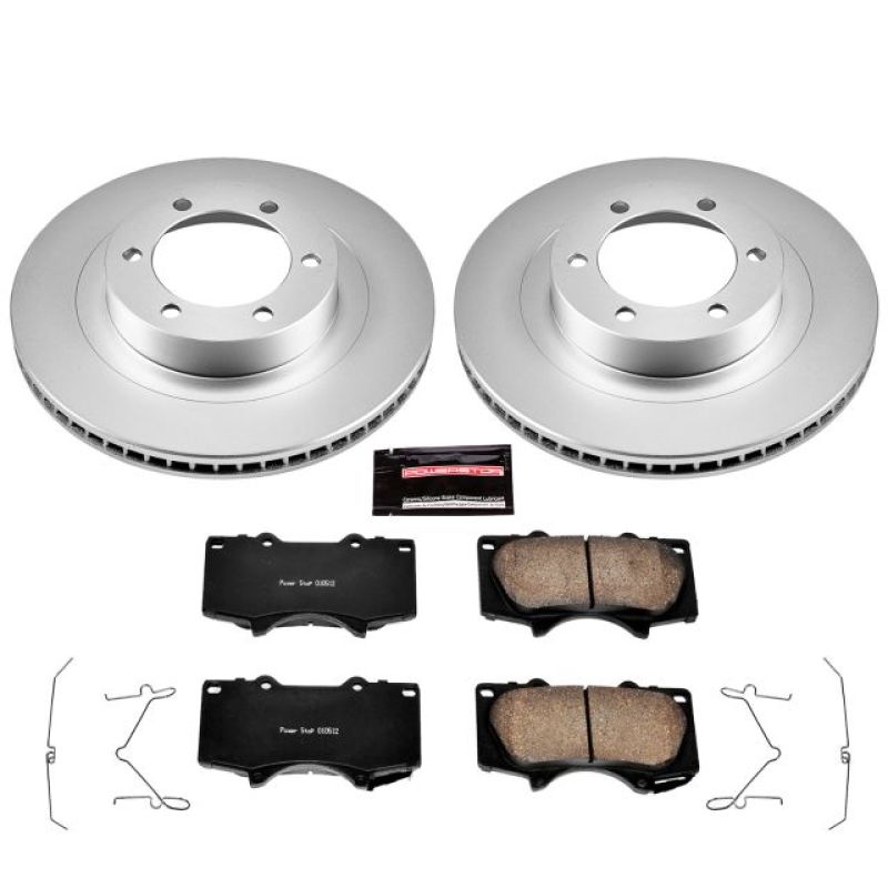 Power Stop 03-09 Lexus GX470 Front Z17 Evolution Geomet Coated Brake Kit