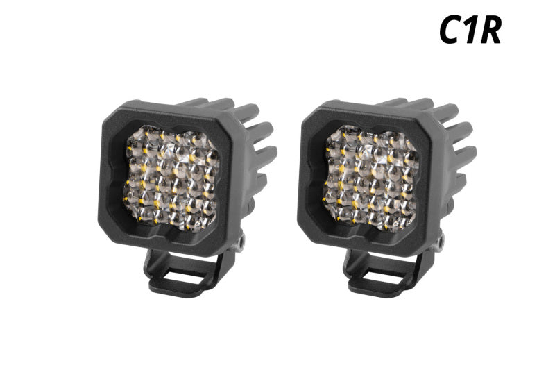 Diode Dynamics Stage Series C1R - White Flood Standard LED Pod (Pair)