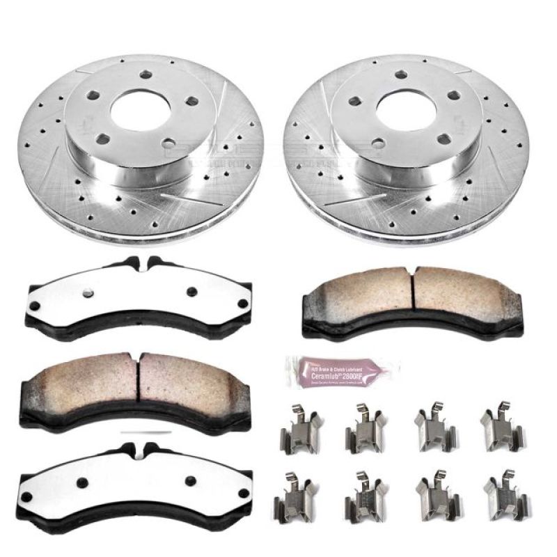 Power Stop 99-04 Jeep Grand Cherokee Front Z36 Truck & Tow Brake Kit
