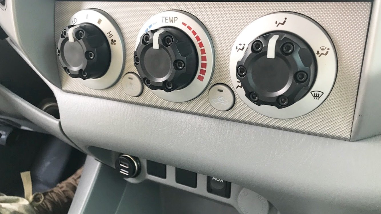 Climate Knobs (2005-2015 Tacoma) - 3 PACK - CEMENT