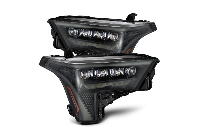 AlphaRex 22-23 Toyota Tundra NOVA-Series Headlights Alpha-Black w/Amber DRL - Req 810029 OR 810030