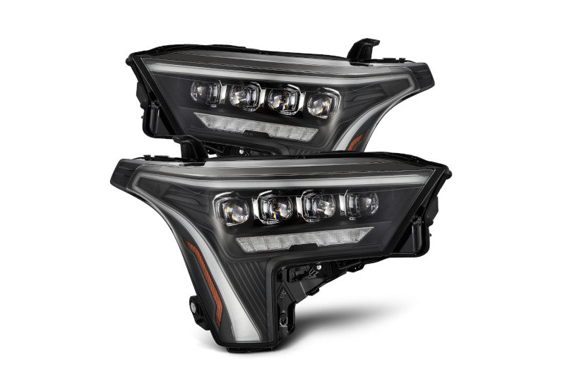 AlphaRex 22-23 Toyota Tundra NOVA-Series Headlights Black w/White DRL - Req 810029 OR 810030