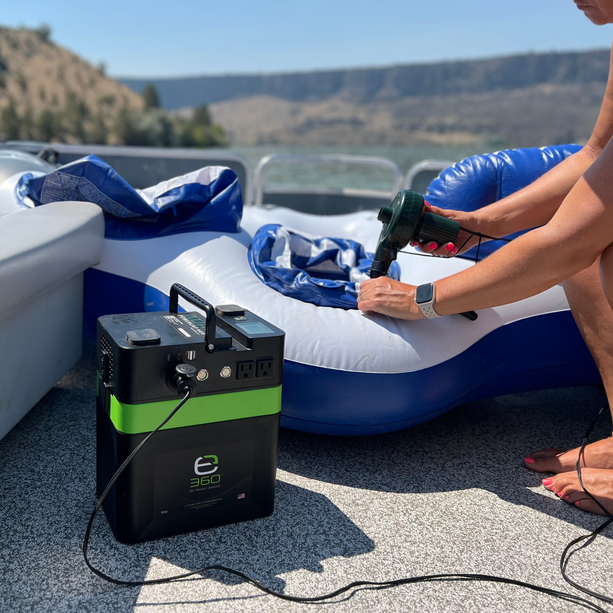 Aura PowerCap 600W LiFePO4 Lithium Battery Inverter | Portable Power Station Cap | Expion360
