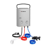 Camplux Propane Off-Grid Portable Water Heater for RV, Trailer & Camper - Silver