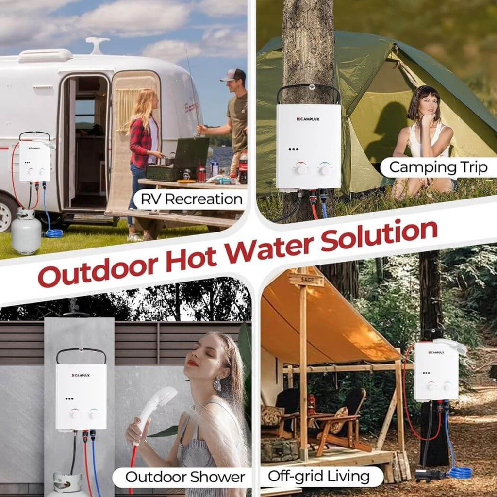 camp lux Camplux Propane Off-Grid Portable Water Heater for RV, Trailer & Campe – Juniper Overland