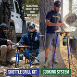 TemboTusk Adjustable Leg Skottle Grill Kit