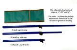 Adjustable Legs & Carry Bag   (aftermarket, Fits Regular 18" Skottle Grill)