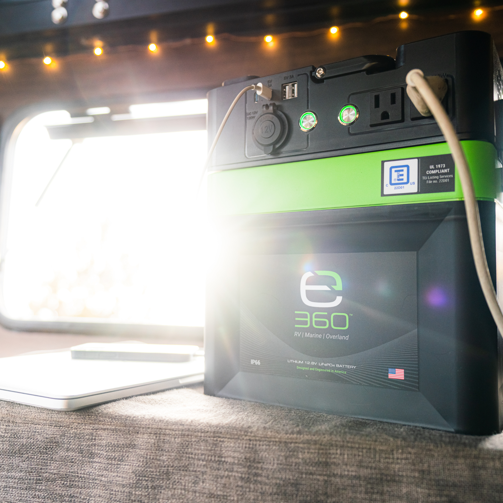 Aura PowerCap 600W LiFePO4 Lithium Battery Inverter | Portable Power Station Cap | Expion360