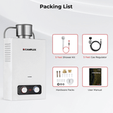 1.58 GPM Outdoor Propane Hot Water Heater with Rain Cap