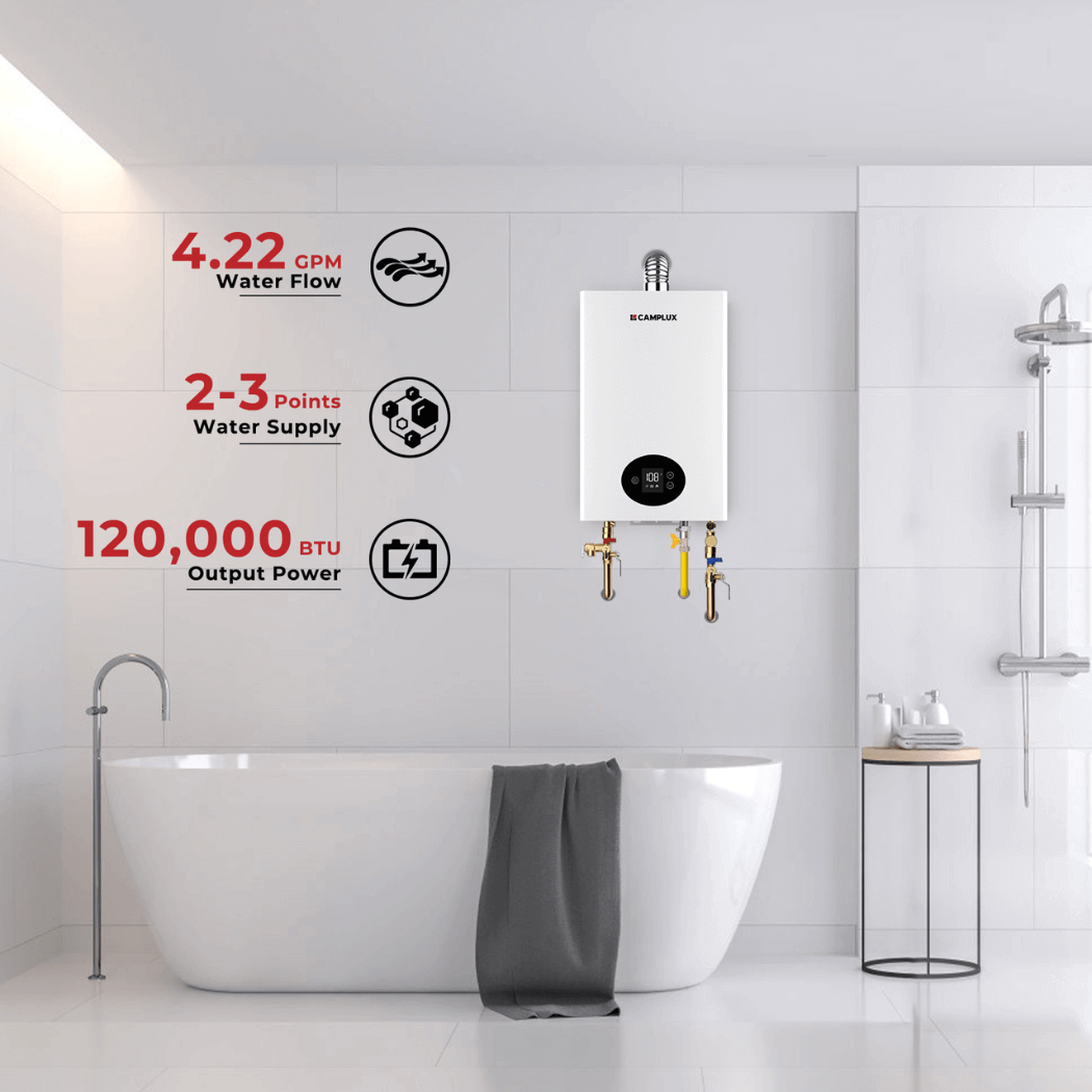 Camplux Climatech 3 Indoor Gas Tankless Water Heater 102,000 BTU