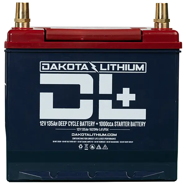 Dakota Lithium Plus DL+ 12V 135Ah Dual Purpose 1000CCA Starter Battery Plus Deep Cycle Performance