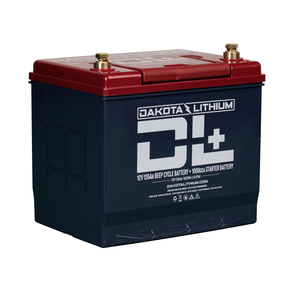 Dakota Lithium Plus DL+ 12V 135Ah Dual Purpose 1000CCA Starter Battery Plus Deep Cycle Performance