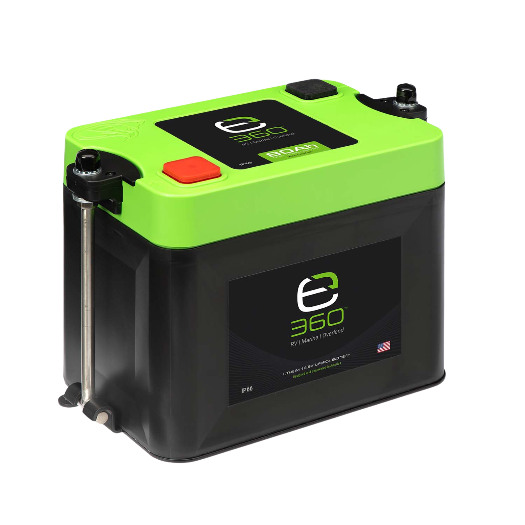 Group 24 LiFePO4 Lithium Battery Single Mounting Kit | Expion360
