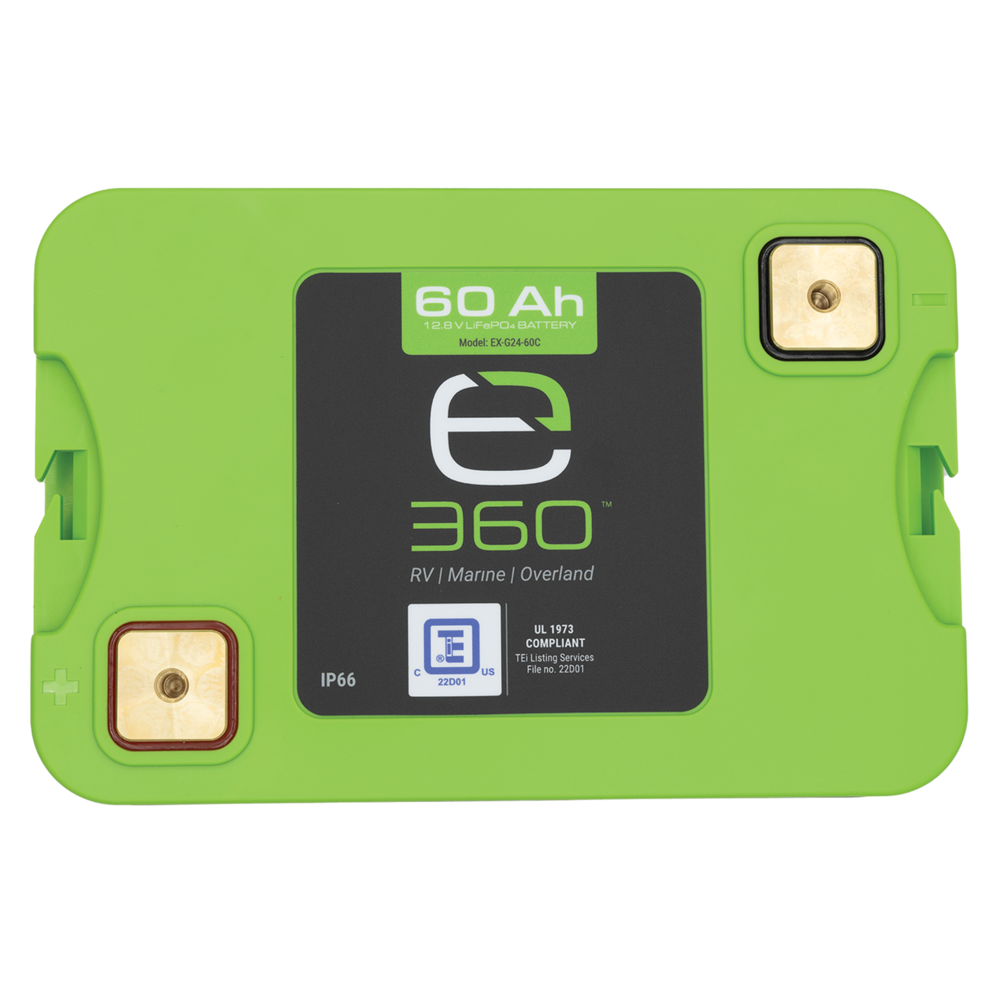 12V 60Ah LiFePO4 Lithium Battery – Group 24 | Expion360