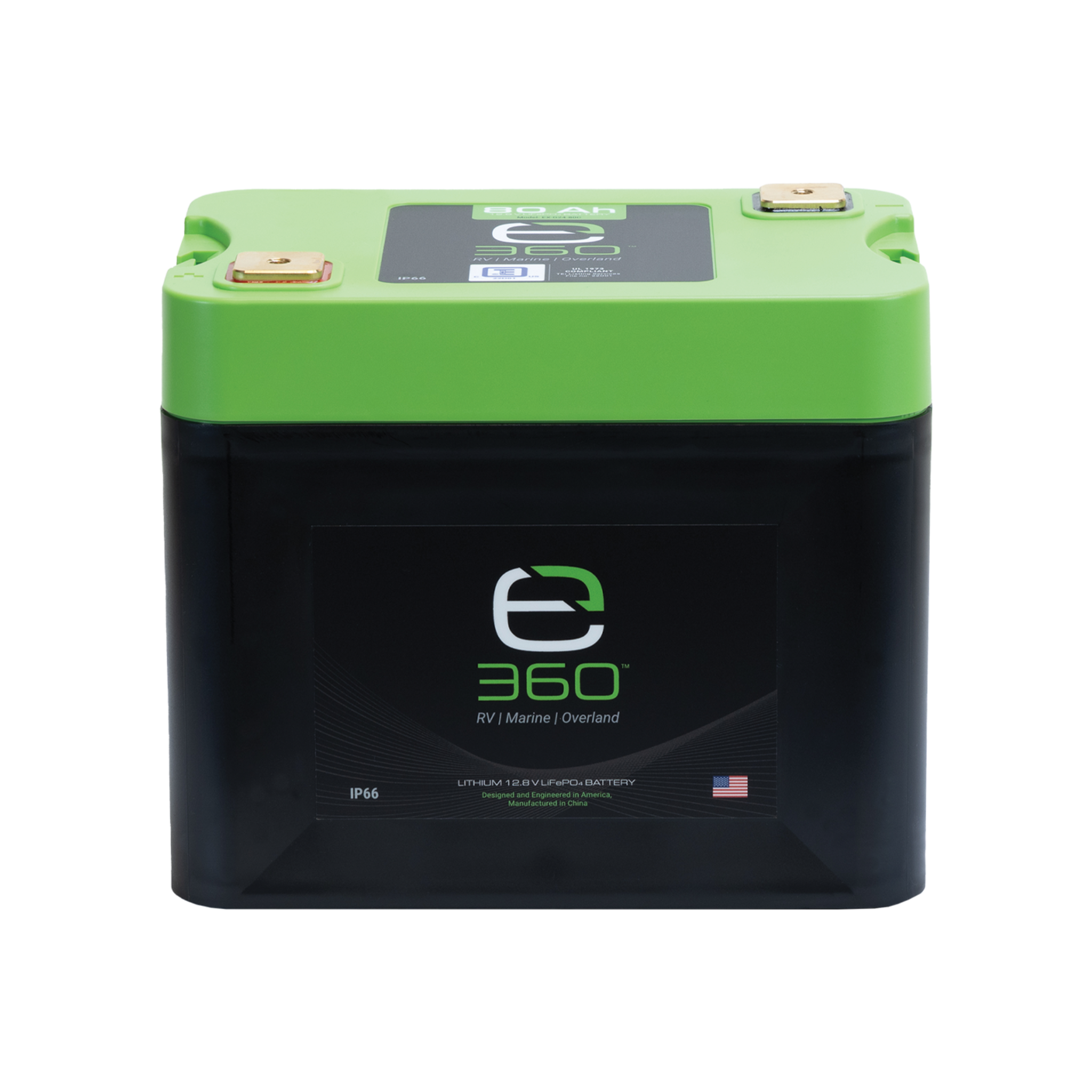 12V 80Ah LiFePO4 Lithium Battery – Group 24 | Expion360