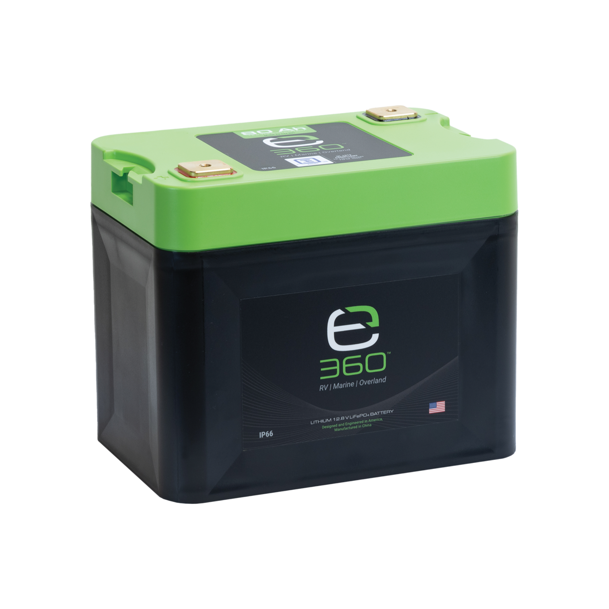 12V 80Ah LiFePO4 Lithium Battery – Group 24 | Expion360