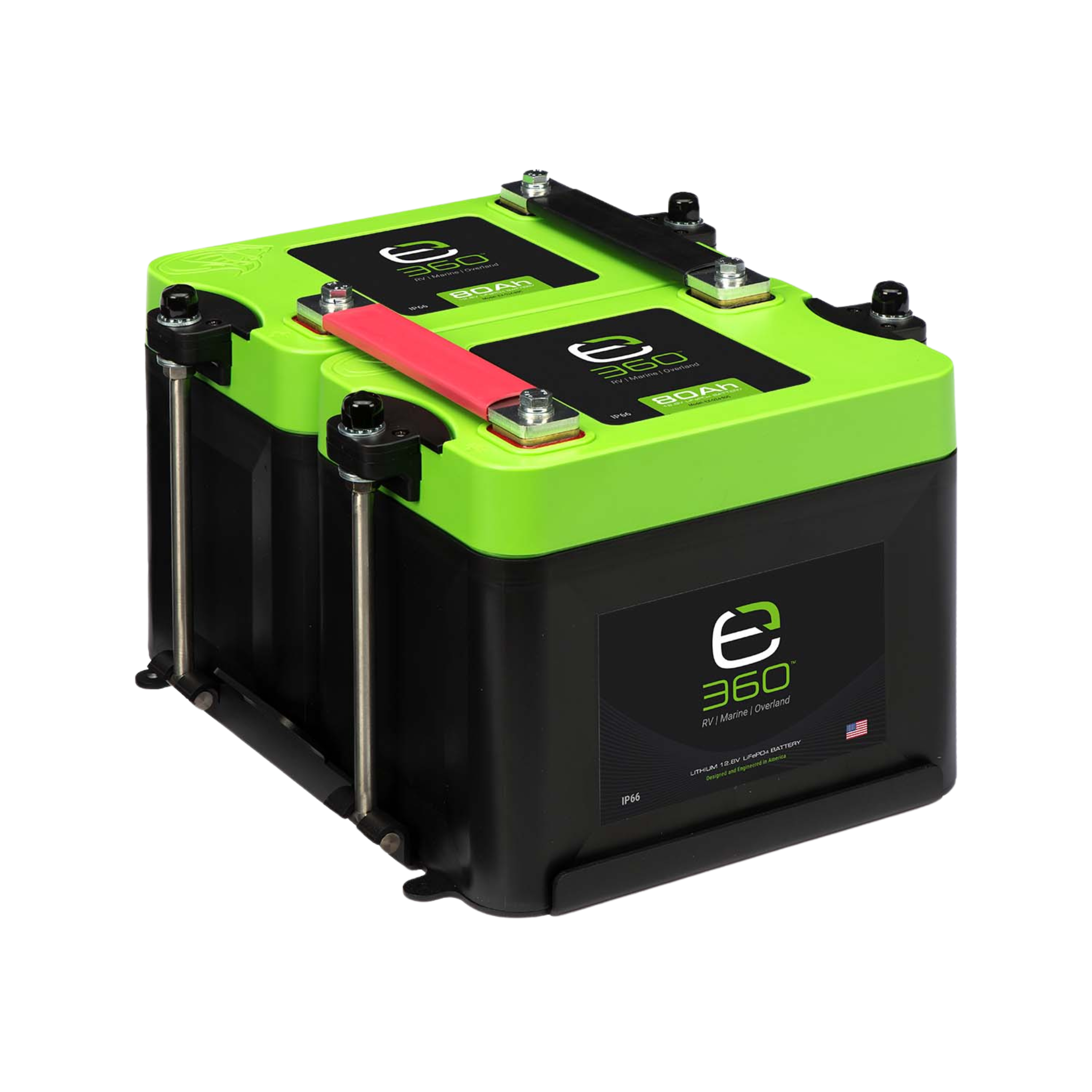 Group 24 2-Battery LiFePO4 Lithium Mounting Kit | Expion360