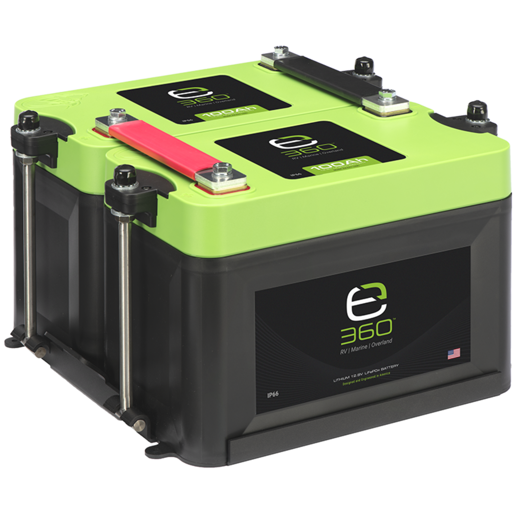 Group 27 2-Battery LiFePO4 Lithium Mounting Kit | Expion360
