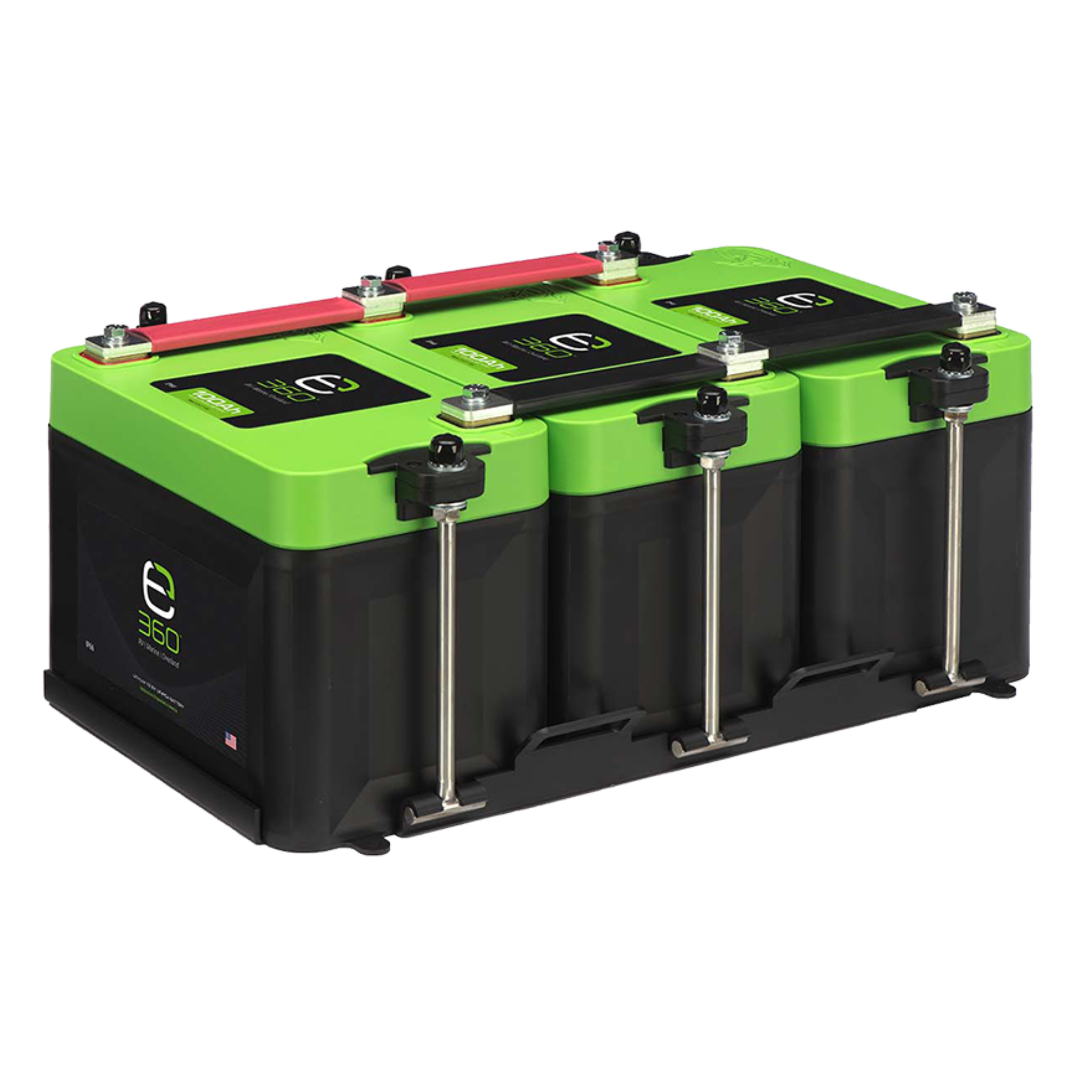 Group 27 3-Battery LiFePO4 Lithium Mounting Kit | Expion360